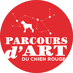 Logo Parcours d'Art du Chien Rouge