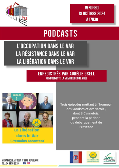 Témoignages :  l&#039;occupation, la résistance et la libération dans le Var